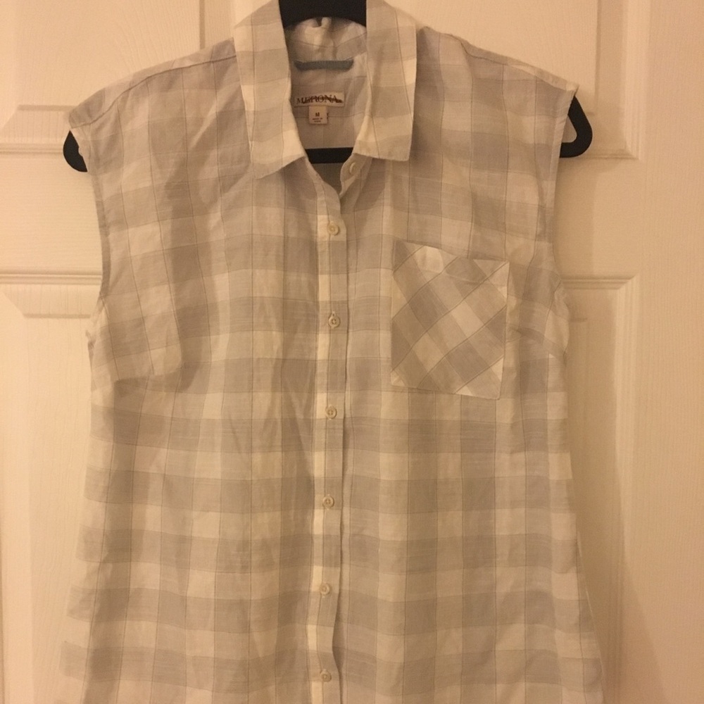 Plaid blouse NWT